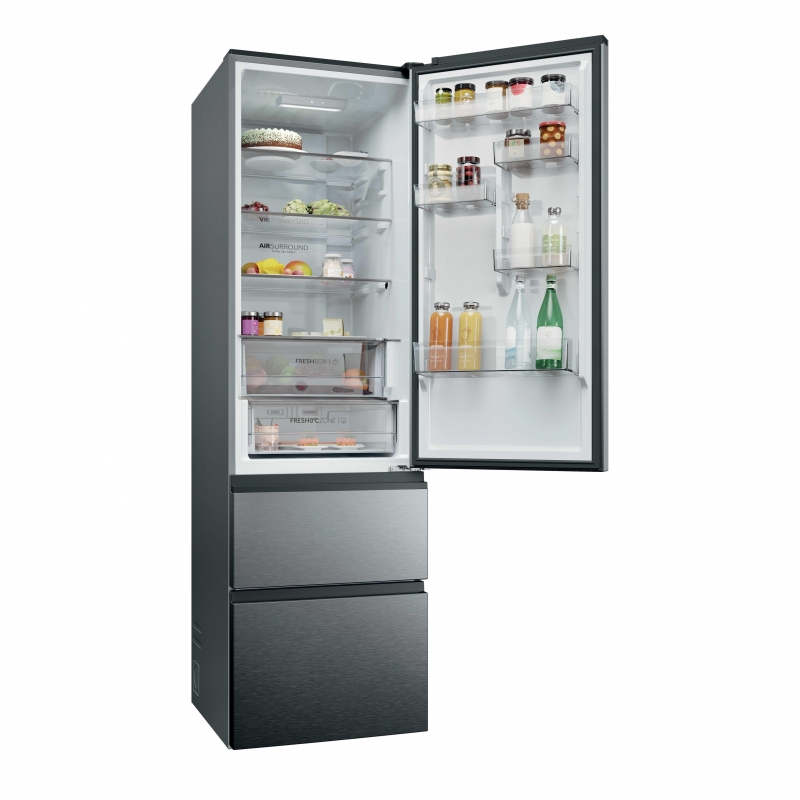 Haier 3D 60 Series 3 HTR3620ANMP Freistehend 414 l Edelstahl