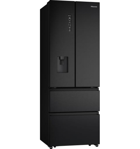 Hisense RF632N4WFE1 Side-by-Side Kühlkombination Freistehend 485 l Schwarz