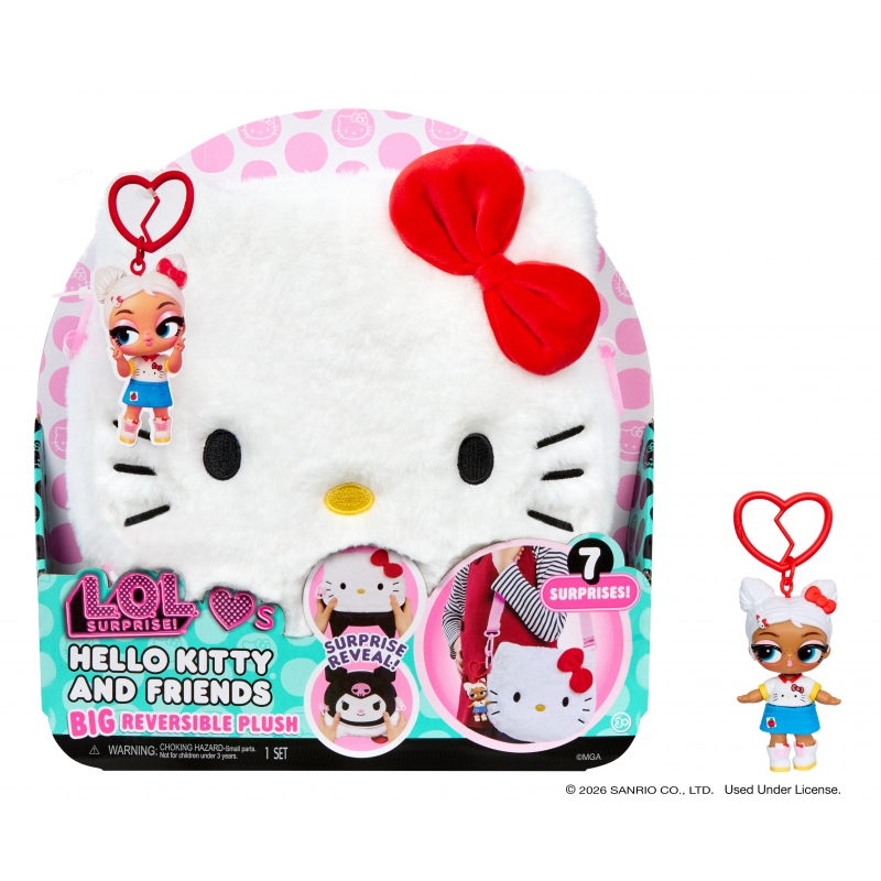 L.O.L. Surprise! L.O.L. Surprise Loves Hello Kitty & Friends BIG Reversible Plush