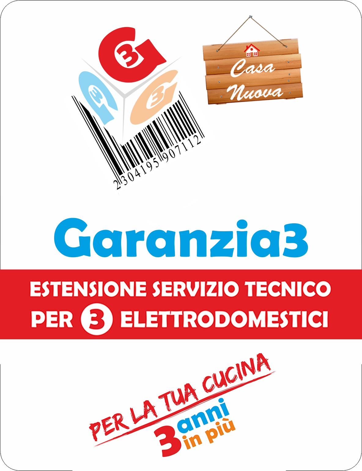 Garanzia3 Casa Nuova 3 elettrodomestici - Dagimarket